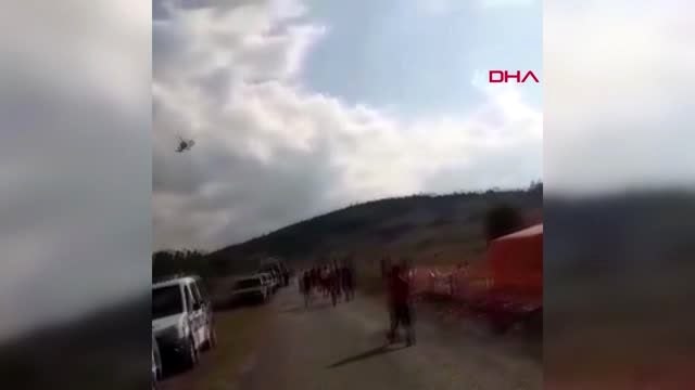 Kanyonda bacağı kırılan kadın, askeri helikopterle kurtarıldı