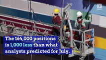 164,000 Jobs Added on in US July Report