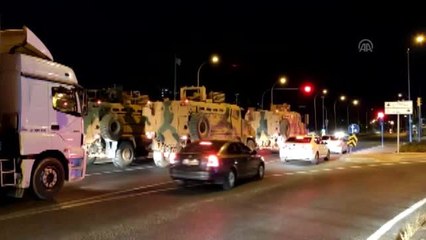 Suriye sınırına askeri sevkiyat
