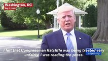 Trump Says Ratcliffe 'Treated Very Unfairly' After He Withdraws Nomination For Intel Chief
