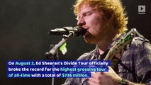 Ed Sheeran Breaks U2's Record for High Grossing Tour of All-Time