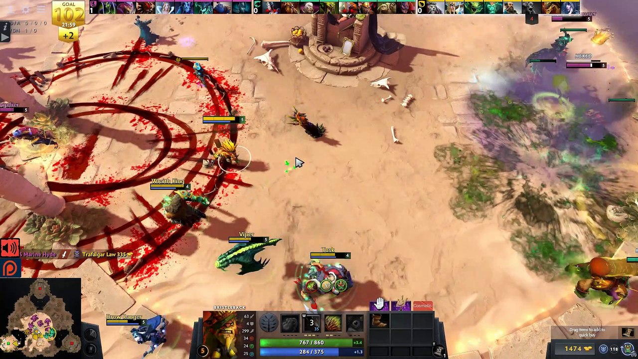 Dota 2 Overthrow #1 | Bristleback | Tng