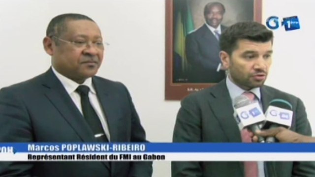 RTG/Echange entre le Ministre des PME-PMI et le représentant du FMI au Gabon