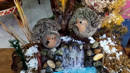 Ölü yaban hayvanlarını doldurup iş yerinde sergiliyor