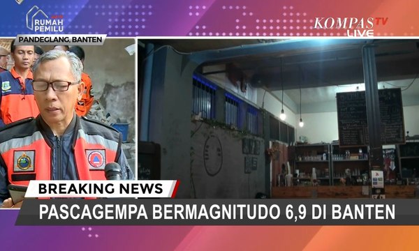 [TERBARU] BPBD: Pascagempa 6,9 M Banten 110 Bangunan Rusak