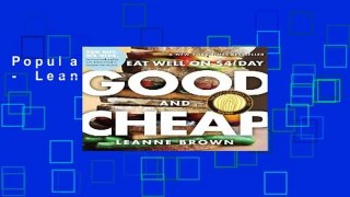 Popular Good and Cheap - Leanne Brown