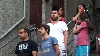 9 katlı binanın çatı katının alevlere teslim olduğu anlar kamerada