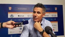 Olivier Frapolli coach du Stade Lavallois, au micro de France Bleu Mayenne, après la victoire contre Le Puy 43 (1-0, le 02/08/2019)