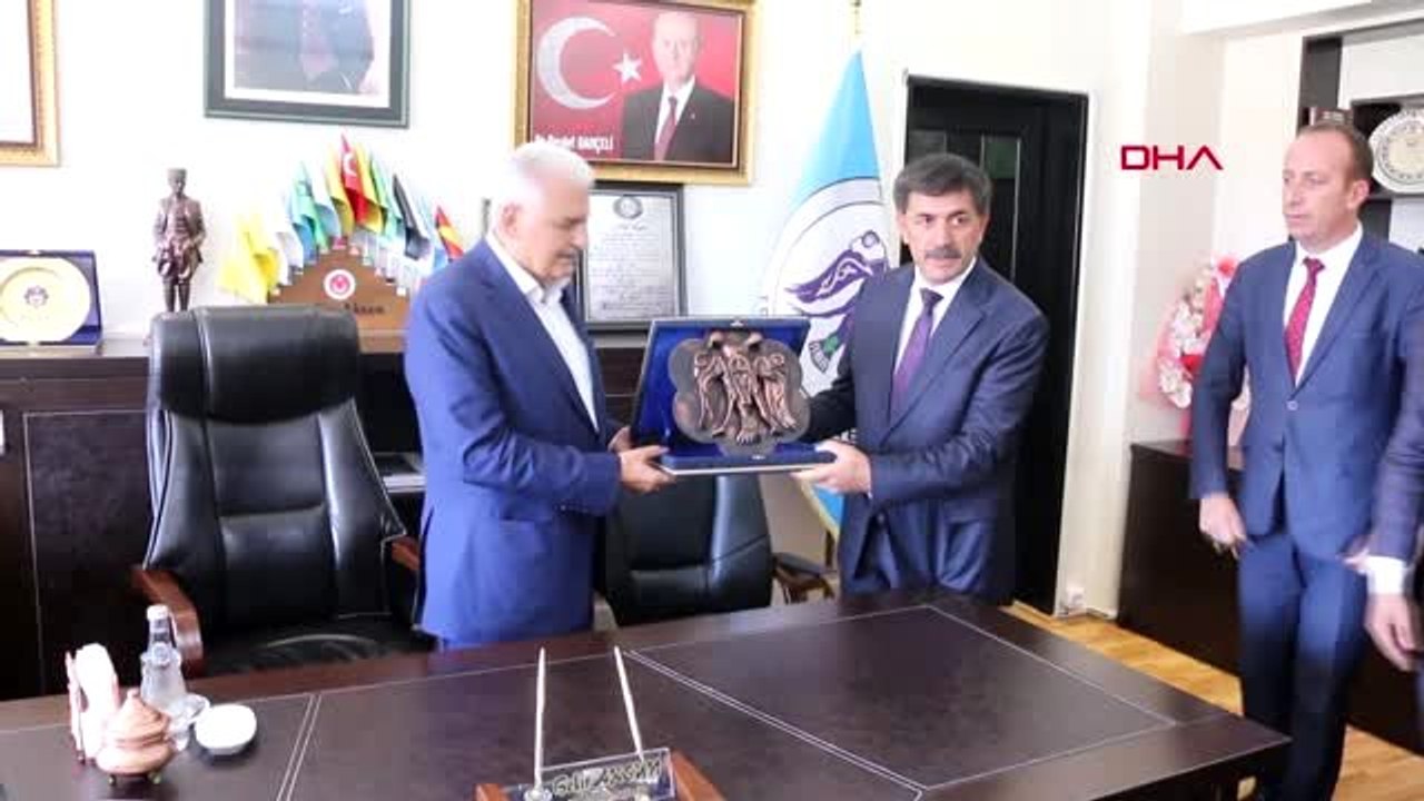 ERZİNCAN BİNALİ YILDIRIM'A MEMLEKETİNDE YOĞUN İLGİ