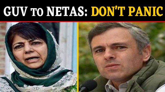 Kashmir political parties delegation meets governor over 'panic' in J&K