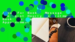 About For Books  Message Therapist Hourly Appointment Book: Undated Hourly Appointment Book  Best
