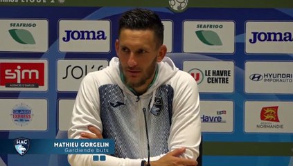 Après HAC - Niort (1-1), réaction de Mathieu Gorgelin