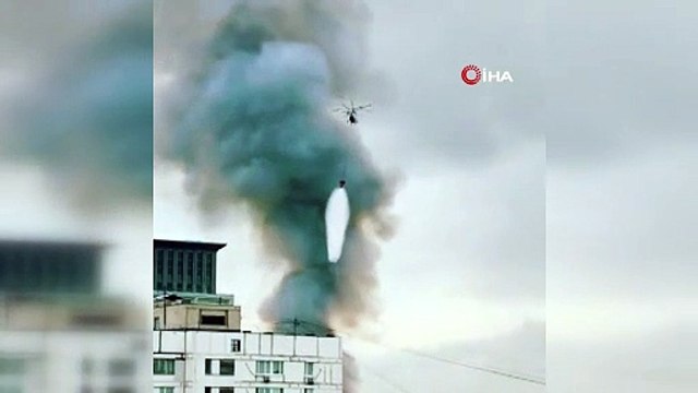 Rusya’da 4 katlı binada yangın