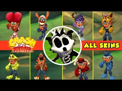 Crash of the Titans ALL SKINS + Cheat Codes
