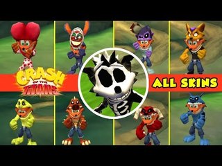 Crash of the Titans ALL SKINS + Cheat Codes