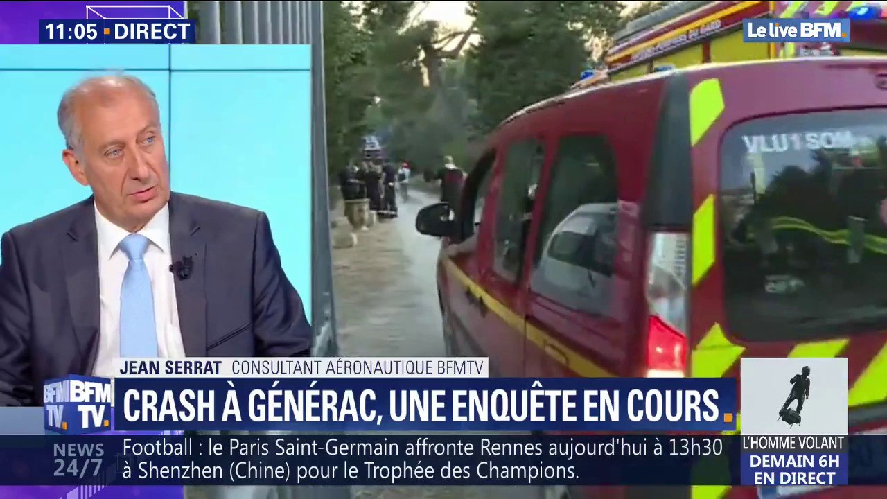Crash à Générac: Jean Serrat, consultant aéronautique de BFMTV assure "que  l'âge ne veut rien dire, l'avion peut être en très bon état" - Vidéo  Dailymotion