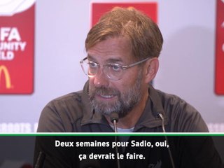 Liverpool - Klopp espère un retour de Mané dans 2 semaines