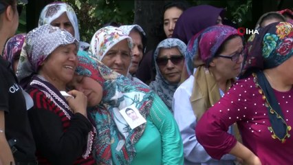 Ölen bekçinin 2 haftalık eşi ve kız kardeşleri babalarına sarıldı