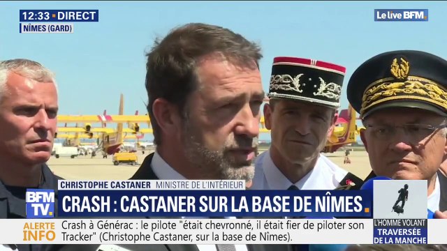 Christophe Castaner sur le crash à Générac: le pilote était un pilote expérimenté (...) il était fier de piloter son Tracker