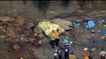 Un desprendimiento de rocas en una playa de California causa un muerto