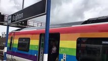 Thousands arrive at Brighton Station for UK’s largest Pride parade