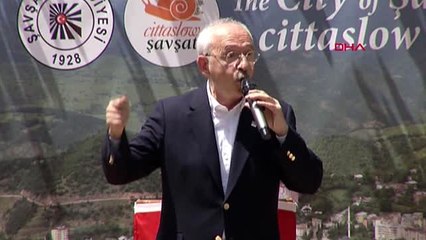 ARTVİN CHP LİDERİ KILIÇDAROĞLU ŞAVŞAT'TA KONUŞTU-2