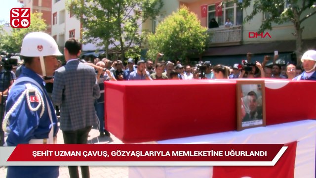 Şehit uzman çavuş, son yolculuğuna uğurlandı
