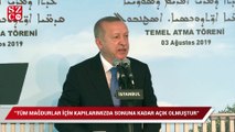 Erdoğan Süryani kilisesi temel atma töreninde konuştu