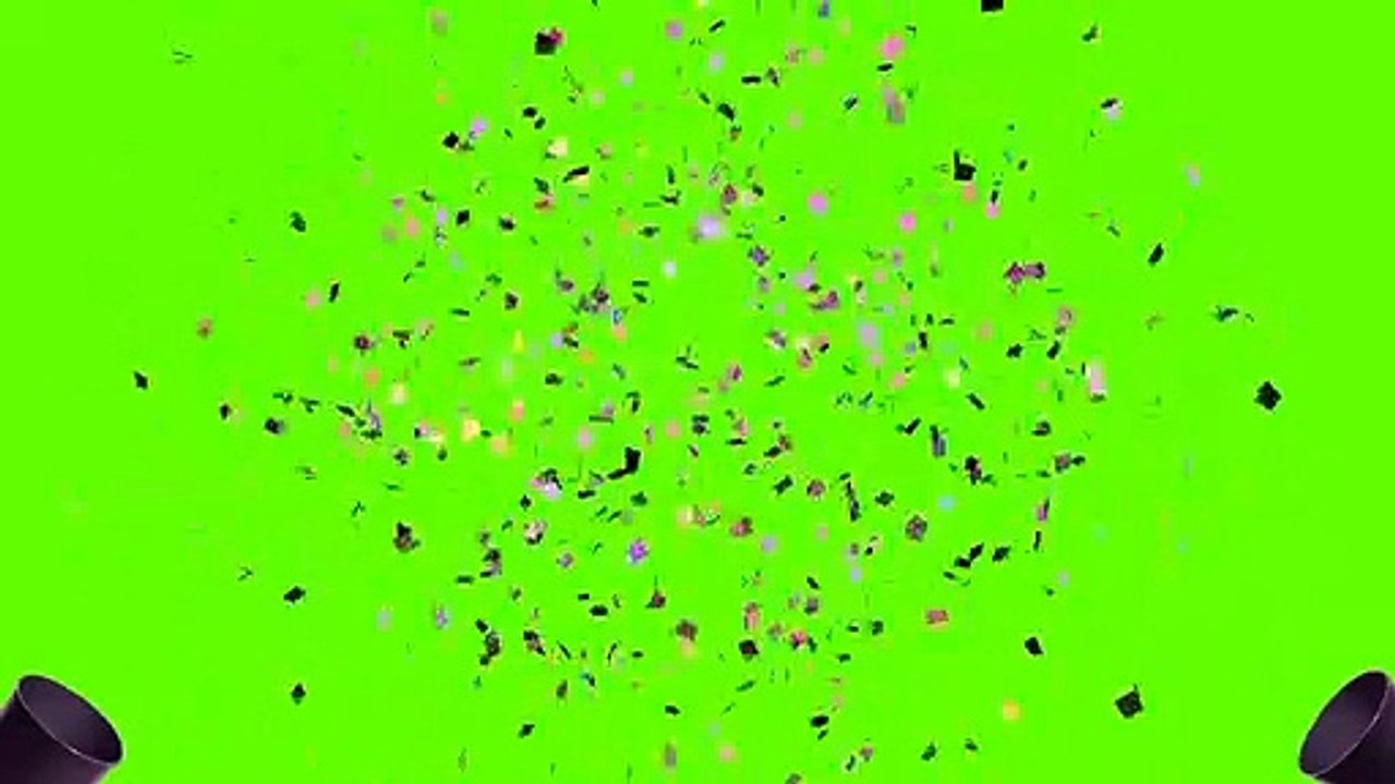 Confetti - Green Screen E-VideoIndirelim.com
