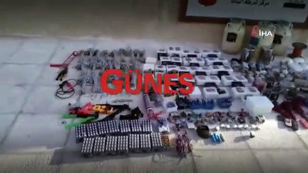 Jandarma ve MİT sınır ötesi operasyon: Tam bin ton patlayıcı ele geçirildi