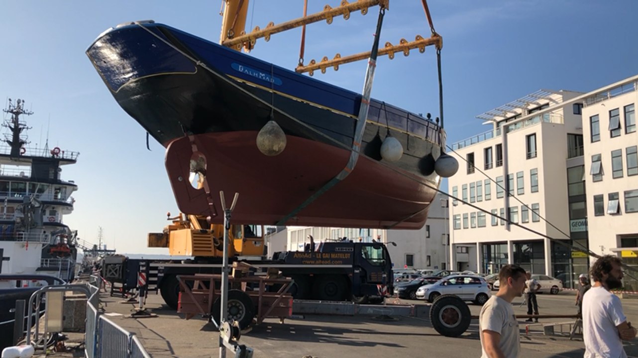Chantier du Guip, à Brest. Le Dalh Mad de Landerneau