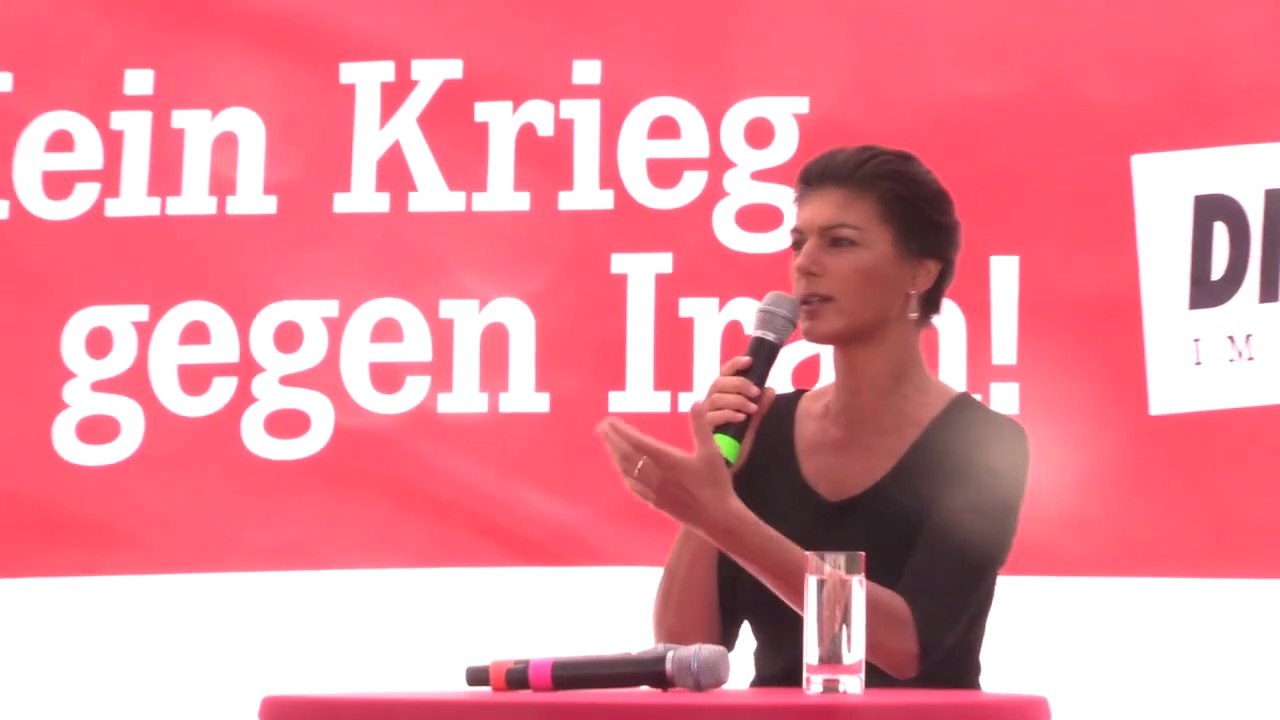 Sahra Wagenknecht - Nein zum Krieg gegen den Iran!