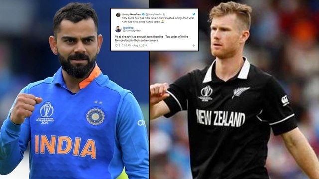 IND V WI 2019,1st T20I:Jimmy Neesham Trolled After His Joke On Virat Kohli || Oneindia Telugu