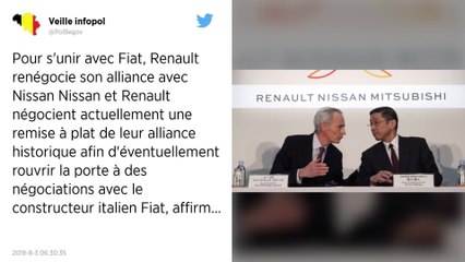 Renault renégocie son alliance avec Nissan pour s'unir avec Fiat