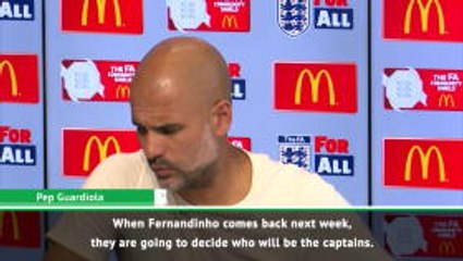 Download Video: The players will choose a captain - Guardiola