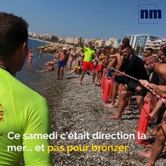 Les rugbymen du Stade Niçois en stage de cohésion avec les pompiers