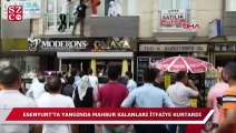 İstanbul’da yangında mahsur kalan 20 kişi güçlükle kurtarıldı!
