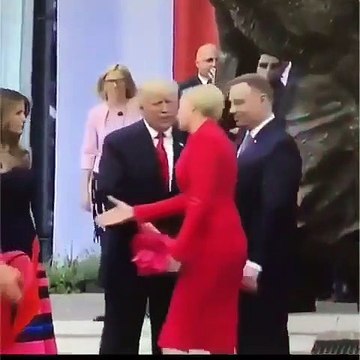 President Donald Trump Gets Snubbed By Poland’s First Lady Agata Kornhauser
