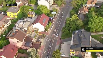 Ackermann était une jambe au-dessus de Gaviria et Jakobsen