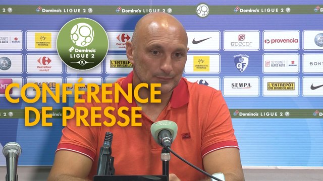 Conférence de presse Grenoble Foot 38 - AC Ajaccio (0-1) : Philippe HINSCHBERGER (GF38) - Olivier PANTALONI (ACA) - 2019/2020