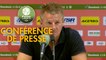 Conférence de presse Valenciennes FC - AS Nancy Lorraine (1-1) : Olivier GUEGAN (VAFC) - Jean-Louis GARCIA (ASNL) - 2019/2020