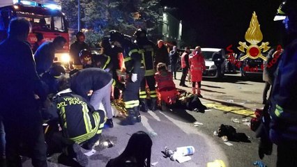 Siete detenidos por provocar una estampida mortal en una discoteca en Italia que dejó seis muertos