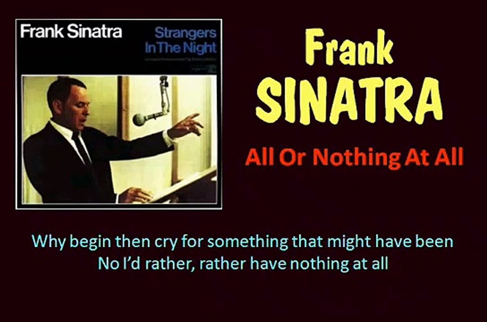 Frank Sinatra canta para la NASA