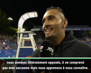 Washington - Kyrgios : "J'ai énormément de respect pour Tsitsipas"