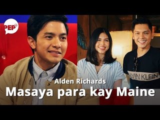 Alden Richards, nagsalita na sa tambalang Maine Mendoza-Carlo Aquino