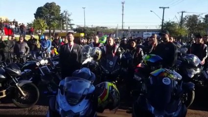 Motociclistas participam de bênção no Bairro São Cristóvão
