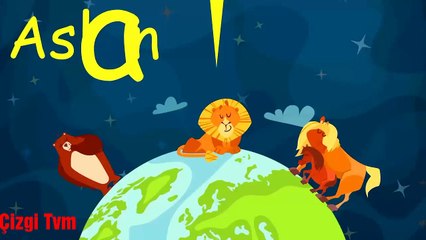 Aslan ile limon Hayvanları öğreniyorum Türkçe ve İngilizce (I'm learning animals)