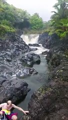 People Getting Swept Away By Flash Flood in Maui, Hawaii