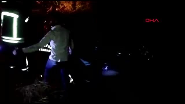 MANİSA'DA OTOMOBİL SULAMA KANALINA UÇTU: 1 ÖLÜ, 1 YARALI