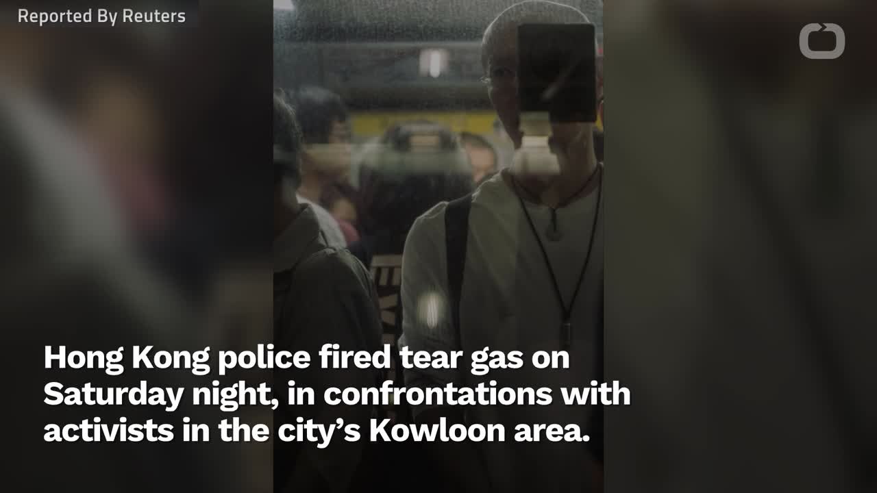 Hong Kong Police Fire Tear Gas Protests Roil City